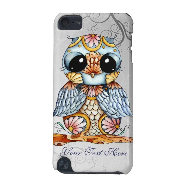 Whimsical Patterned Owl iPod Touch 5g Case (Back)