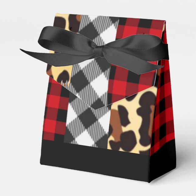 Whimsical Patterns Favour Box (Front Side)