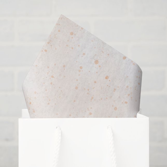 Whimsical Peach Dots Birthday Tissue Paper (Gift Bag)