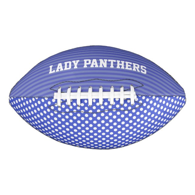 Whimsical Periwinkle Blue Custom Football (Front)