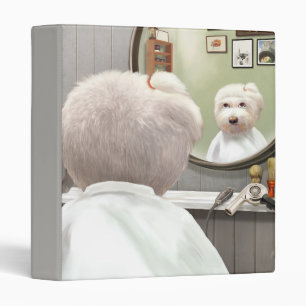Whimsical Pet Barber Shop Binder