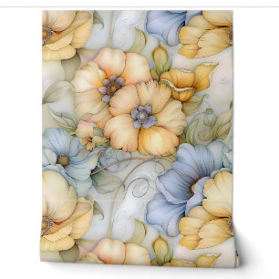 Whimsical Petal Illumination Botanical Wallpaper