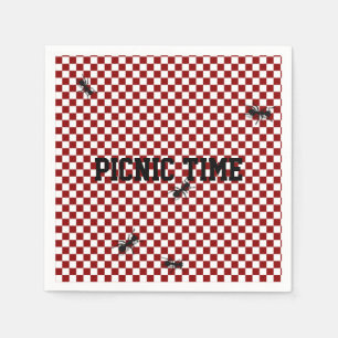 Whimsical Picnic Ants Custom Napkins