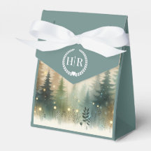 Whimsical Pine Forest Fairy Lights Wedding