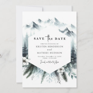 Whimsical Pine Mountain Wedding Save The Date