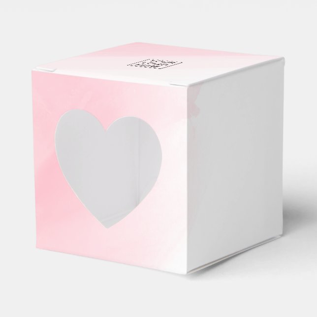 Whimsical Pink Corporate Coffee Girl Favor Box (Front Side)