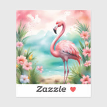Whimsical Pink Flamingo, Pink Flamingo, Flamingo,