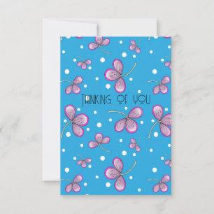 Whimsical Pink Flower card