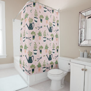 Whimsical Pink Gardening Printed Pattern