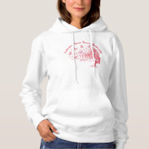 Whimsical Pink Nature Face Silhouette Butterflies