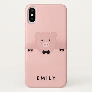 Whimsical Pink Pig Cute Farm Animal Case-Mate iPhone Case