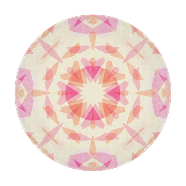 Whimsical Pink Star Girly Pattern Dopamine Decor Cutting Board (Front)