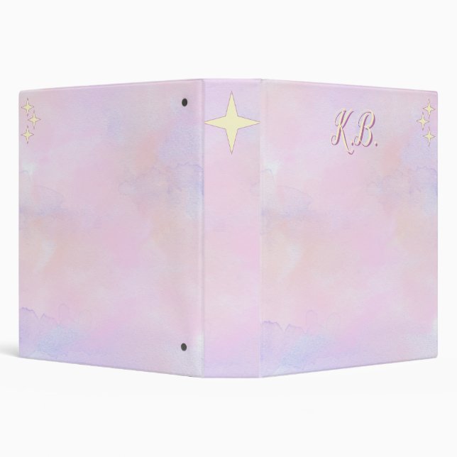Whimsical Pink Watercolor Binder (Background)