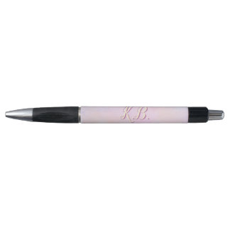 Whimsical Pink Watercolored Monogrammed Pen