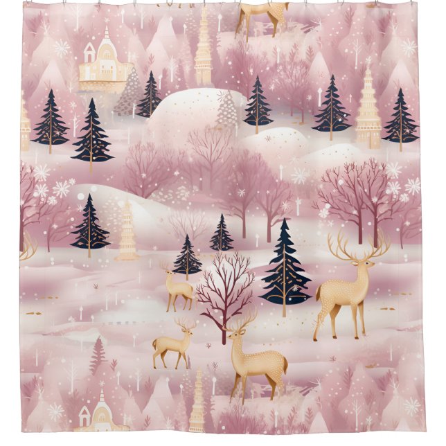Whimsical Pink Winter Landscape (1) (Front)
