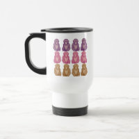 Whimsical Pixel Style Colourful Monkeys