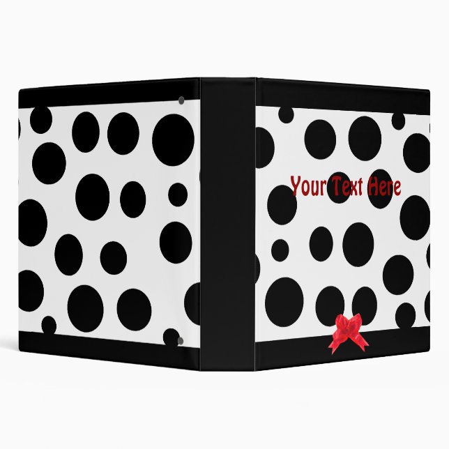 Whimsical Polka Dot Binder (Background)