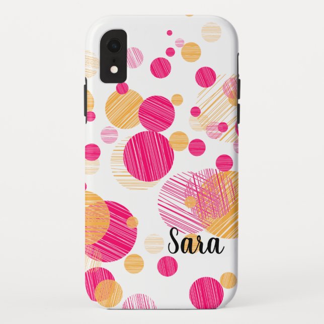 Whimsical Polka-Dot Phone Case (Back)