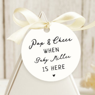 Whimsical Pop And Cheer Baby Shower Favours Favour Tags