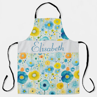 Whimsical Poppies Symphony Apron