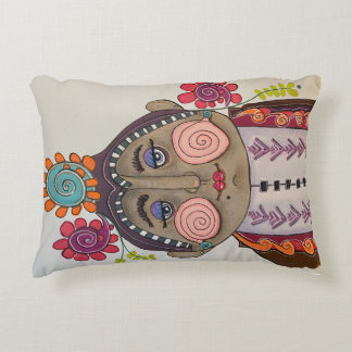 Whimsical Portrait  Accent Pillow