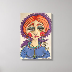Whimsical Portrait Canvas Print