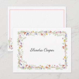 Whimsical Posies From Your Desk A Personal Card