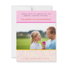 Whimsical Poster Style Photo Wedding Save the Date