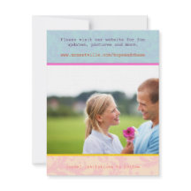 Whimsical Poster Style Photo Wedding Save the Date