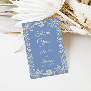Whimsical Powder Blue Wedding Thank You