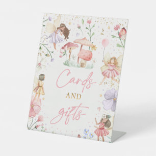 Whimsical Princess Fairy Birthday Cards And Gifts Pedestal Sign