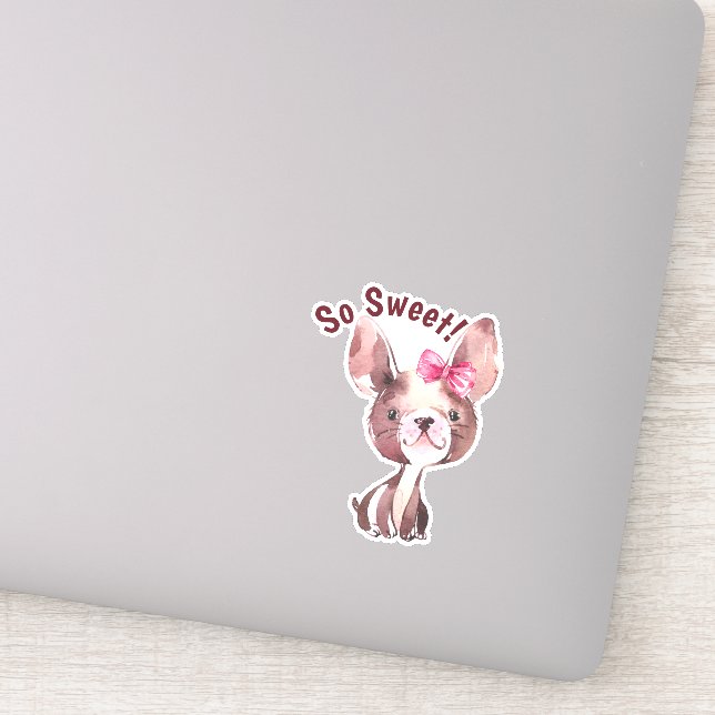 Whimsical Puppy Dog "So Sweet" (Detail)