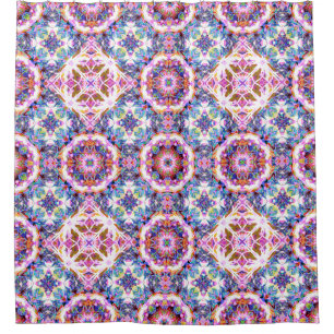 Whimsical Purple Blue Pink Colorful Pattern