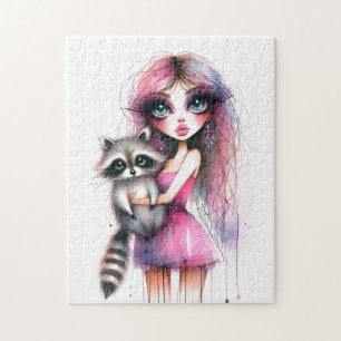 Whimsical Raccoon Jigsaw Puzzle