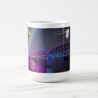 Whimsical rainbow bridge fairy Mug