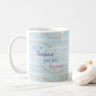 Whimsical Rainbow & Clouds Coffee Mug