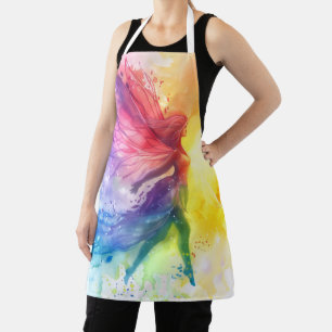 Whimsical Rainbow Fairy - Enchanted Cottagecore Apron
