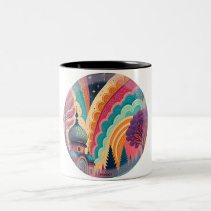 Whimsical Rainbow Mosque Mug – Customizable