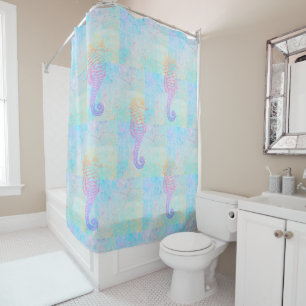 Whimsical Rainbow Pastels Sea Horse