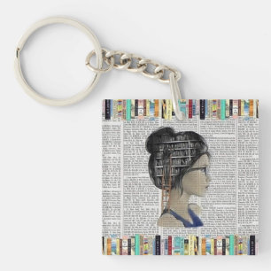 Whimsical Readers' Delight Keychain