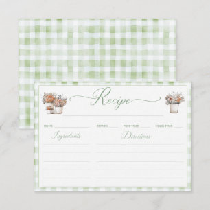 Whimsical Recipe Card Bridal Shower