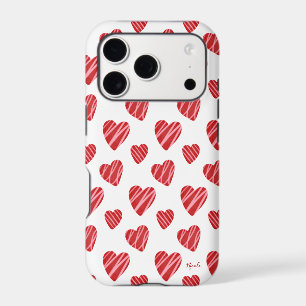 Whimsical Red Hearts Valentine's Day Personnalisé