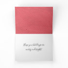 Whimsical Reindeer Christmas Folded Holiday Card