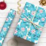 Whimsical Reindeer & Poinsettia Floral Christmas Wrapping Paper<br><div class="desc">Delight in the magic of Christmas with this whimsical reindeer and poinsettia wrapping paper. Featuring playful reindeer frolicking amidst vibrant poinsettias and delicate floral accents, this design captures the joy and wonder of the holiday season. Perfect for wrapping gifts for loved ones, this festive paper adds a touch of whimsy...</div>