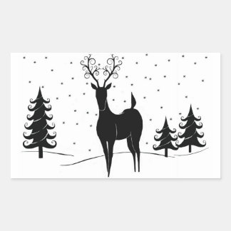 Whimsical Reindeer Sticker