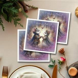 Whimsical Renaissance Fairytale Wedding Napkin