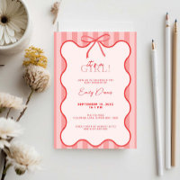 Whimsical Retro Border Baby Shower