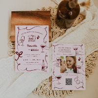 Whimsical Retro Doodle Art | Wedding