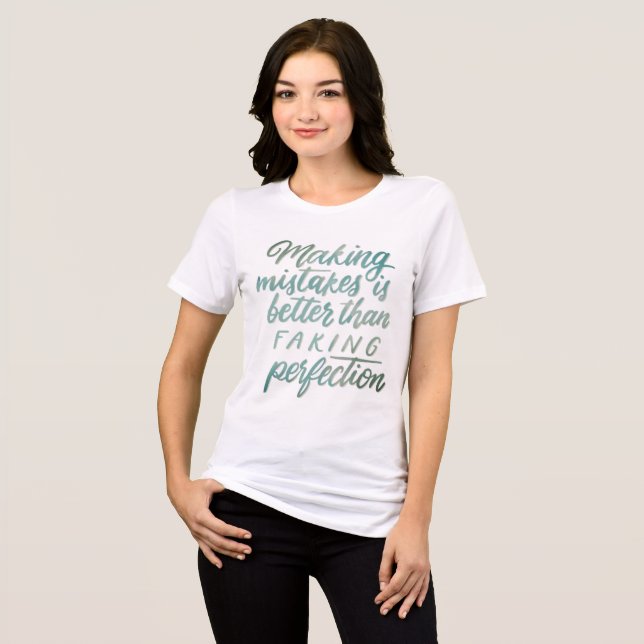 Whimsical Retro Life Quote Tri-Blend Shirt (Front Full)