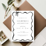 Whimsical Ribbon Bow 18th Birthday Party Invitation<br><div class="desc">This whimsical birthday party invitation features a cute dainty hand drawn bow and simple text. For more advanced customisation of this design,  e.g. changing layout,  font or text size please click the "CUSTOMIZE" button above. Please contact me for any questions!</div>